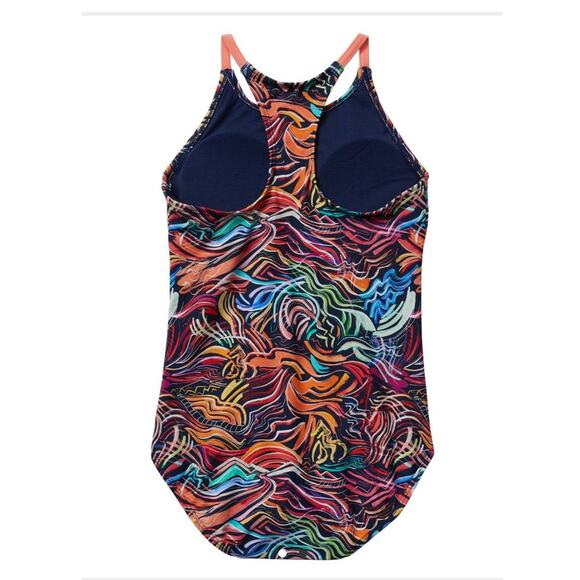 NWT Athleta Girl one piece swimsuit - SMALL / 7 - field day - SMALL / 7 - Picture 2 of 3
